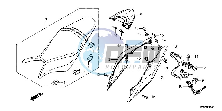 SEAT/ REAR COWL