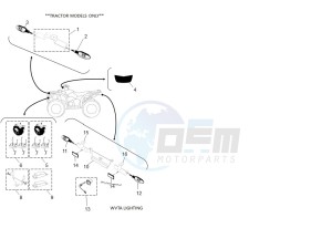 YFM700FWBD KODIAK 700 EPS (BGFD) drawing WVTA Lighting