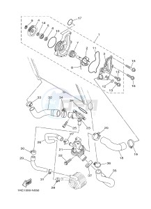 MT09 900 (1RCL 1RCM) drawing WATER PUMP