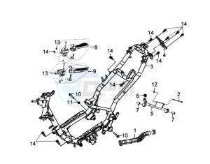 JET 4 50cc drawing FRAME