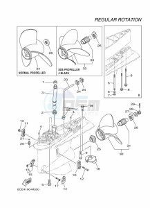 F250DETX drawing PROPELLER-HOUSING-AND-TRANSMISSION-2