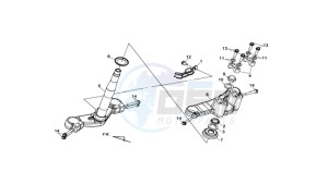 MAXSYM 400 EFI drawing YOKE / TOP YOKE