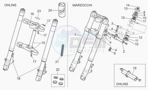 V 11 1100 Le Mans - Sport Naked Le Mans/Sport Naked drawing Front fork I