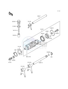 EL 250 E [ELIMINATER 250] (E1-E4) [ELIMINATER 250] drawing GEAR CHANGE DRUM_SHIFT FORK-- S- -