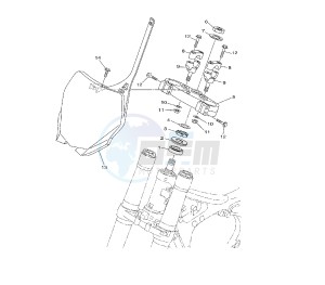 YZ LC 125 drawing STEERING