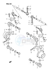 LT-F250 (E28) drawing KNUCKLE ARM