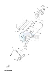 YP125RA (ABS) X-MAX125 ABS X-MAX125 ABS (2ABE) drawing EXHAUST