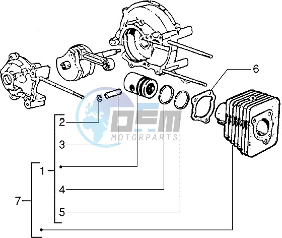 Cylinder-piston assy