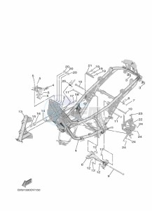 MWD300 TRICITY 300 (BX94) drawing FRAME