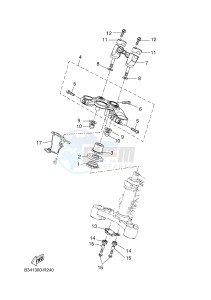 XSR700 (B341 B341 B341) drawing STEERING