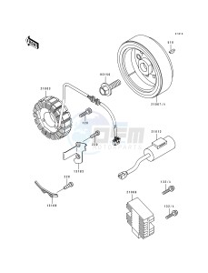 KLX 650 A [KLX650R] (A1-A3) [KLX650R] drawing GENERATOR