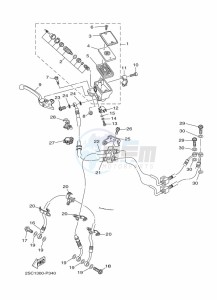 TRACER 900 MTT850 (B5C9) drawing FRONT MASTER CYLINDER