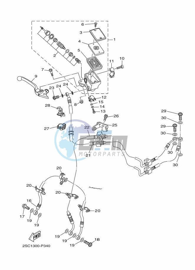 FRONT MASTER CYLINDER