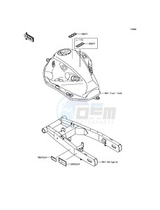 Z800 ABS ZR800BDS FR GB XX (EU ME A(FRICA) drawing Labels