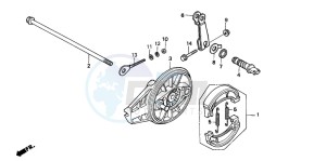 XR70R drawing REAR BRAKE PANEL