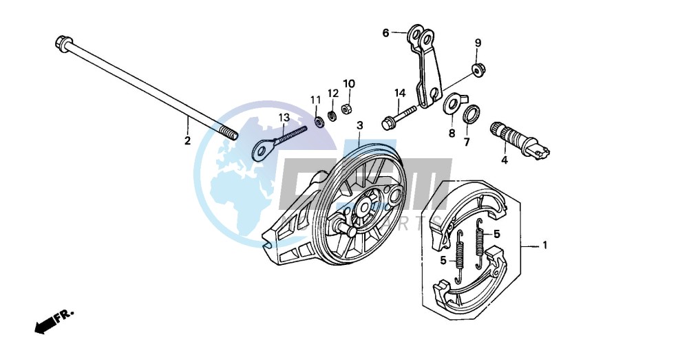 REAR BRAKE PANEL