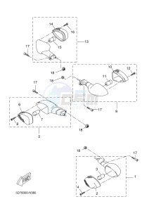 MT125 MT-125 (BR31 BR31 BR31 BR31 BR31) drawing FLASHER LIGHT