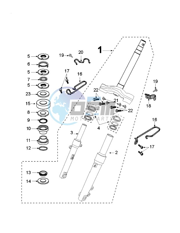 FRONT FORK / STEERINGHEAD