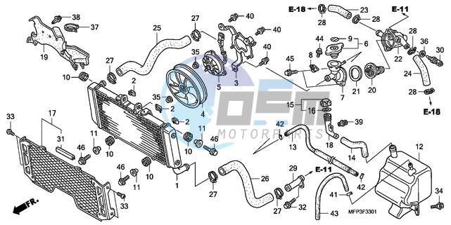 RADIATOR (CB1300A/CB1300S A)