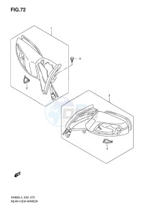 AN650 drawing REAR VIEW MIRROR