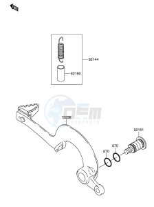 RM-Z250 (E19) drawing BRAKE PEDAL