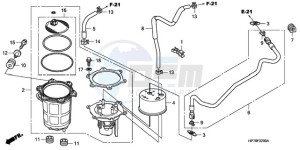 TRX420FA9 Australia - (U) drawing FUEL PUMP