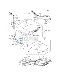 ER-6F_ABS EX650FFF XX (EU ME A(FRICA) drawing Seat