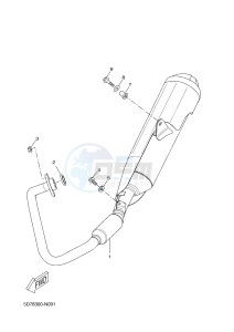 MT125 MT-125 (BR33 BR33 BR33 BR33 BR33) drawing EXHAUST