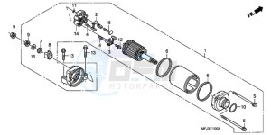 CBR600RAA Australia - (U / ABS) drawing STARTING MOTOR