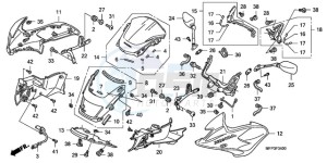 CB1300SA9 France - (F / ABS BCT CMF MME TWO TY2) drawing FR. COWL/SIDE COWL/WINDSC REEN