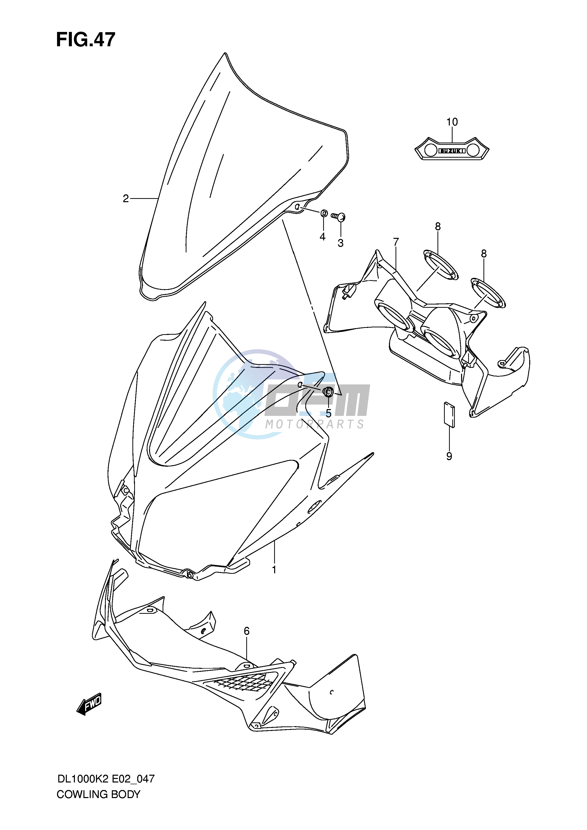 COWLING BODY (MODEL K2 K3)