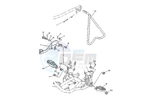 YZ 125 drawing STAND-FOODREST