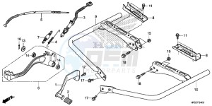 TRX420FA1F TRX420 Europe Direct - (ED) drawing PEDAL/ STEP