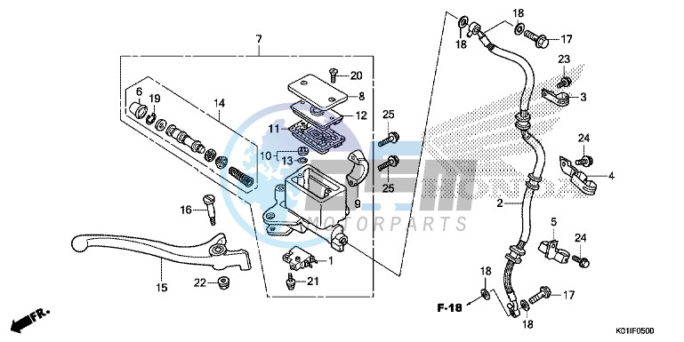 FRONT BRAKE MASTER CYLINDER