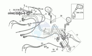 V 65 650 Florida Florida drawing Magura handlebar controls