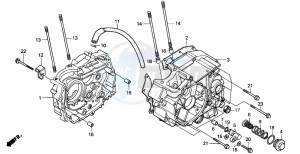 CG125 drawing CRANKCASE