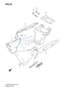 GZ250 (P3) drawing FRAME COVER