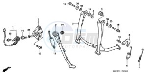 VFR800A9 France - (F / ABS CMF MME) drawing STAND