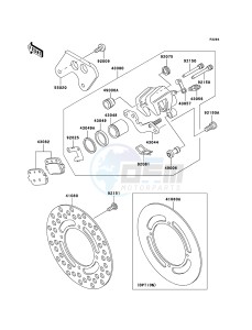 KX85 / KX85 II KX85A6F EU drawing Rear Brake