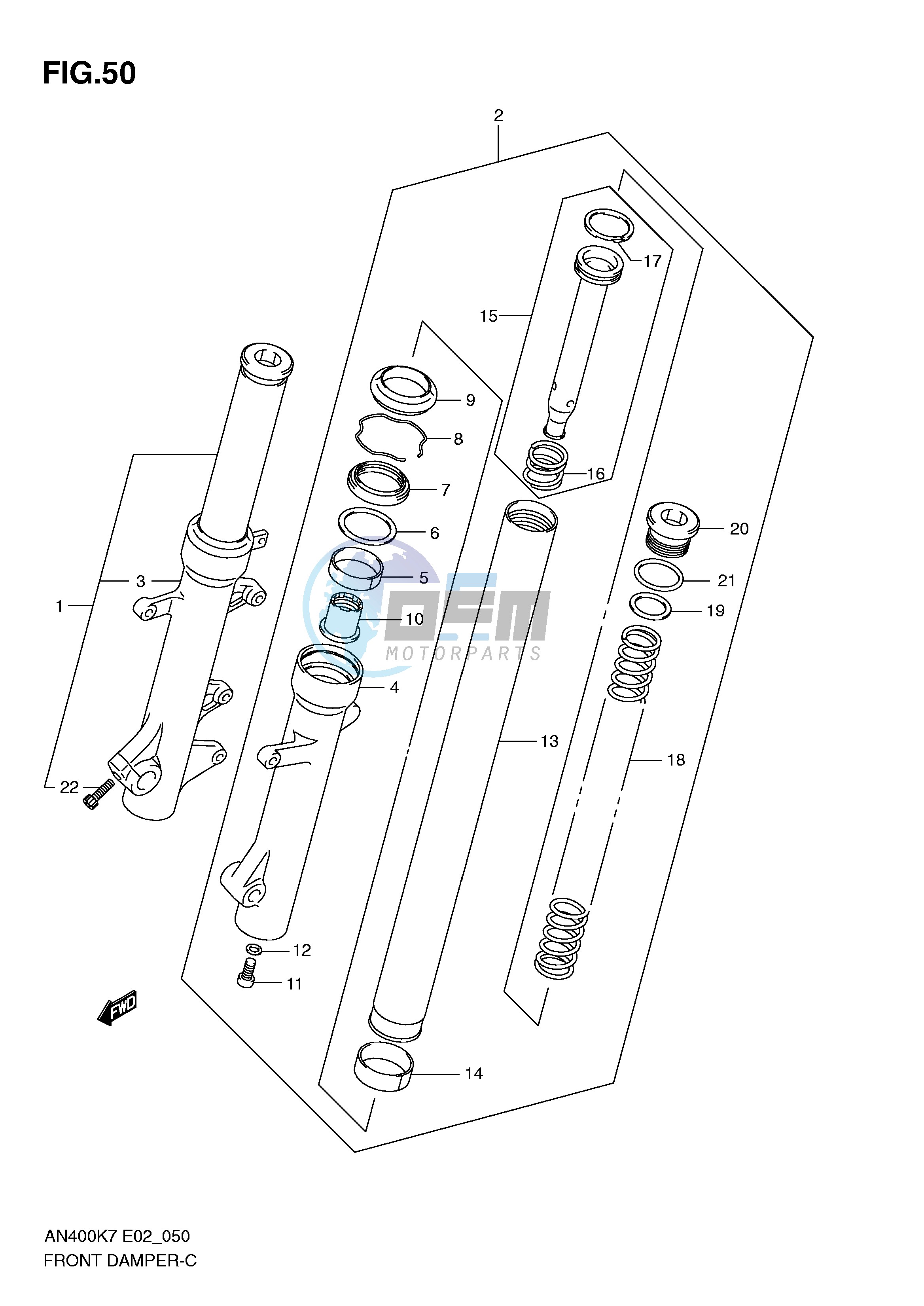 FRONT FORK DAMPER (AN400K7 ZK7 K8 ZK8 K9 L0)