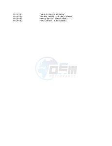 VL125 (E2) drawing * COLOR CHART *