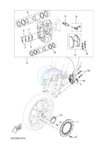 MT125A MT-125 ABS MT-125 ABS (BR35 BR35 BR35 BR35) drawing FRONT BRAKE CALIPER