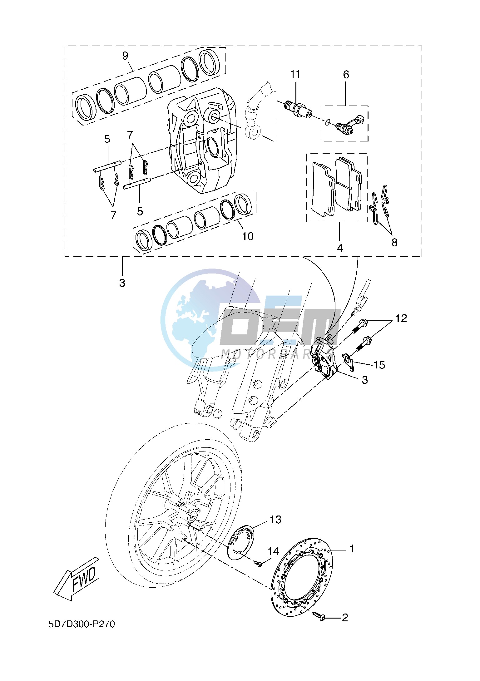 FRONT BRAKE CALIPER