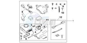 CB1000RB drawing ALARM SYS.