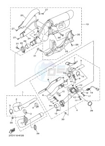 XVS1300CU XVS1300 CUSTOM XVS1300 CUSTOM (2SSA) drawing EXHAUST