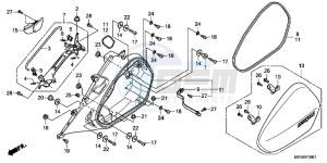 NT700VAB drawing L. SADDLEBAG