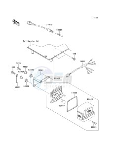 KAF 620 E [MULE 3010 4X4] (E6F-E8F) E7F drawing TAILLIGHT-- S- -