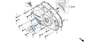 VFR800 drawing RIGHT CRANKCASE COVER