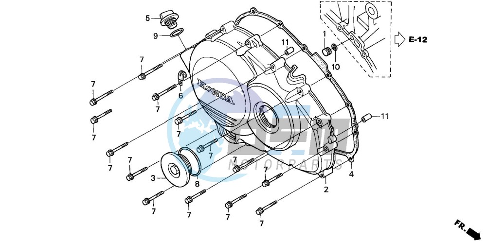 RIGHT CRANKCASE COVER