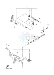 XVS1300A MIDNIGHT STAR (1CS5) drawing SHIFT SHAFT